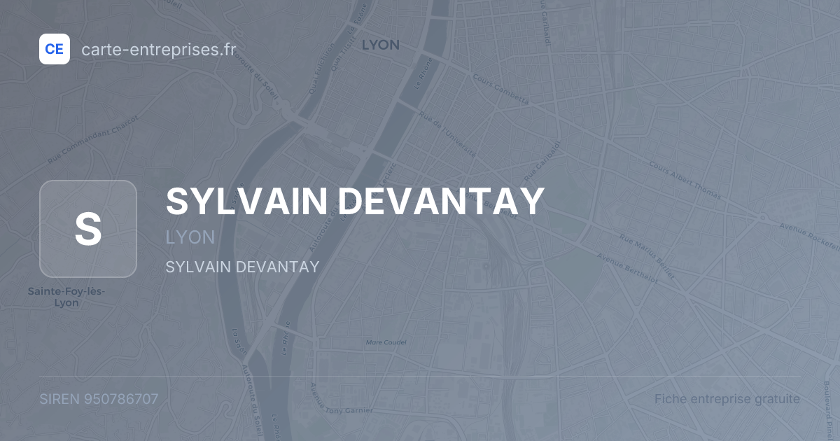 SYLVAIN DEVANTAY — 950786707 — fiche entreprise