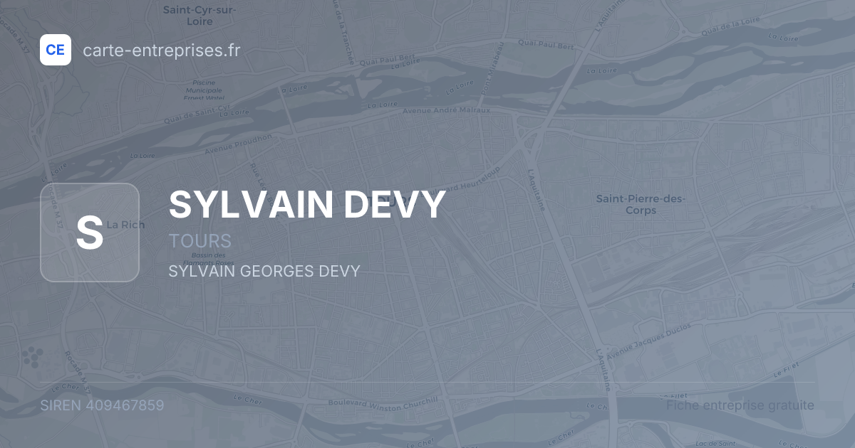 SYLVAIN DEVY — 409467859 — fiche entreprise