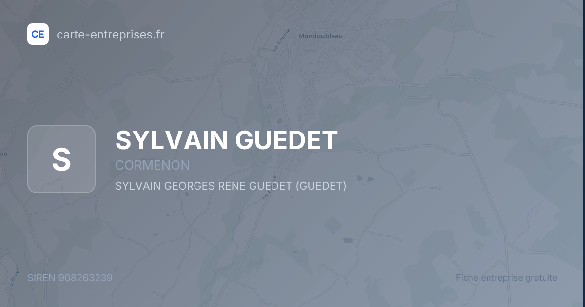 SYLVAIN GUEDET — 908263239 — fiche entreprise