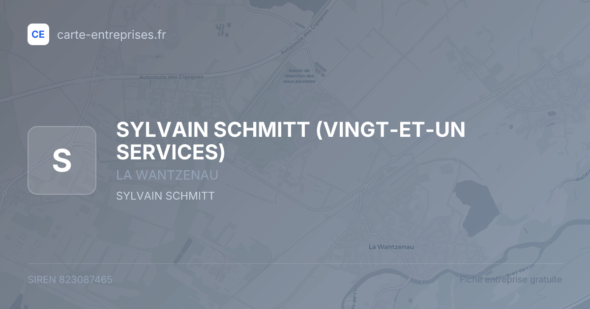 SYLVAIN SCHMITT (VINGT-ET-UN SERVICES) — 823087465 — fiche entreprise