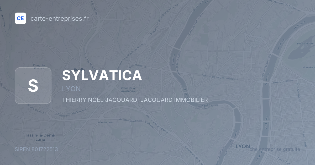 SYLVATICA — 801722513 — fiche entreprise