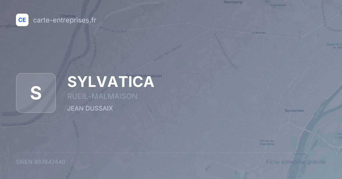 SYLVATICA — 887847440 — fiche entreprise