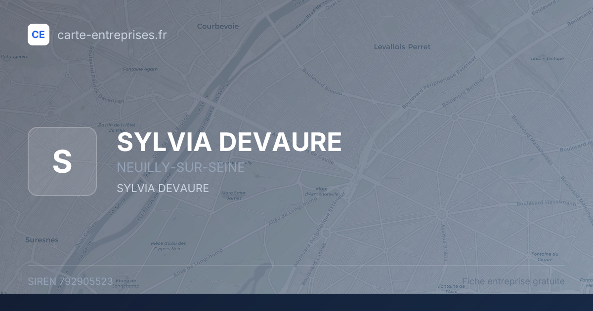 SYLVIA DEVAURE — 792905523 — fiche entreprise