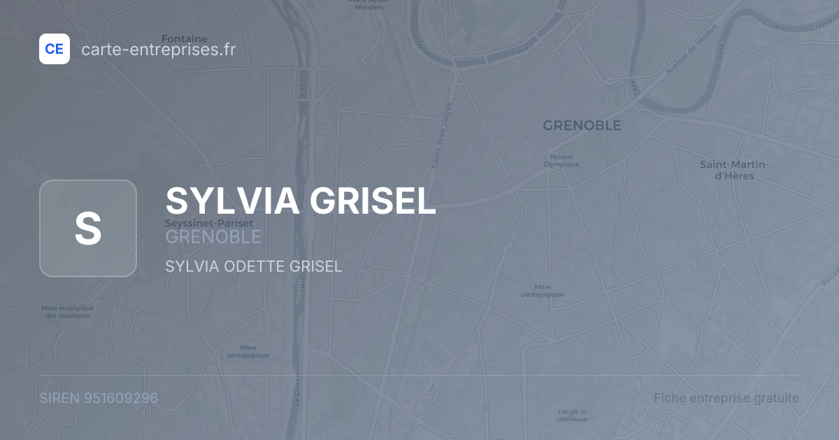 SYLVIA GRISEL — 951609296 — fiche entreprise