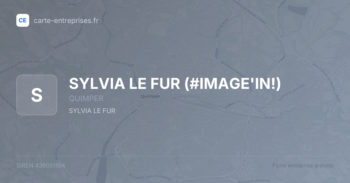 SYLVIA LE FUR (#IMAGE'IN!) — 439051194 — fiche entreprise