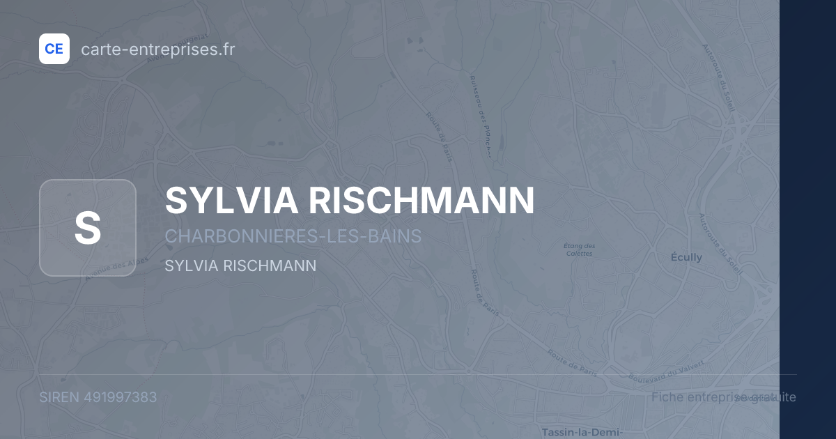 SYLVIA RISCHMANN — 491997383 — fiche entreprise