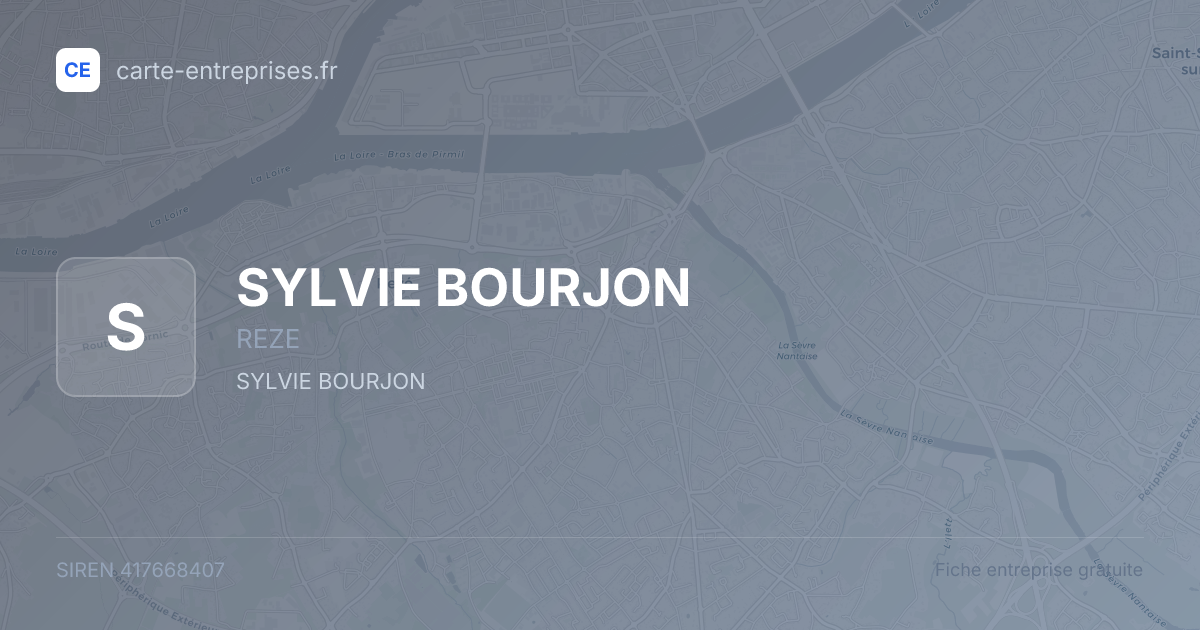 SYLVIE BOURJON — 417668407 — fiche entreprise