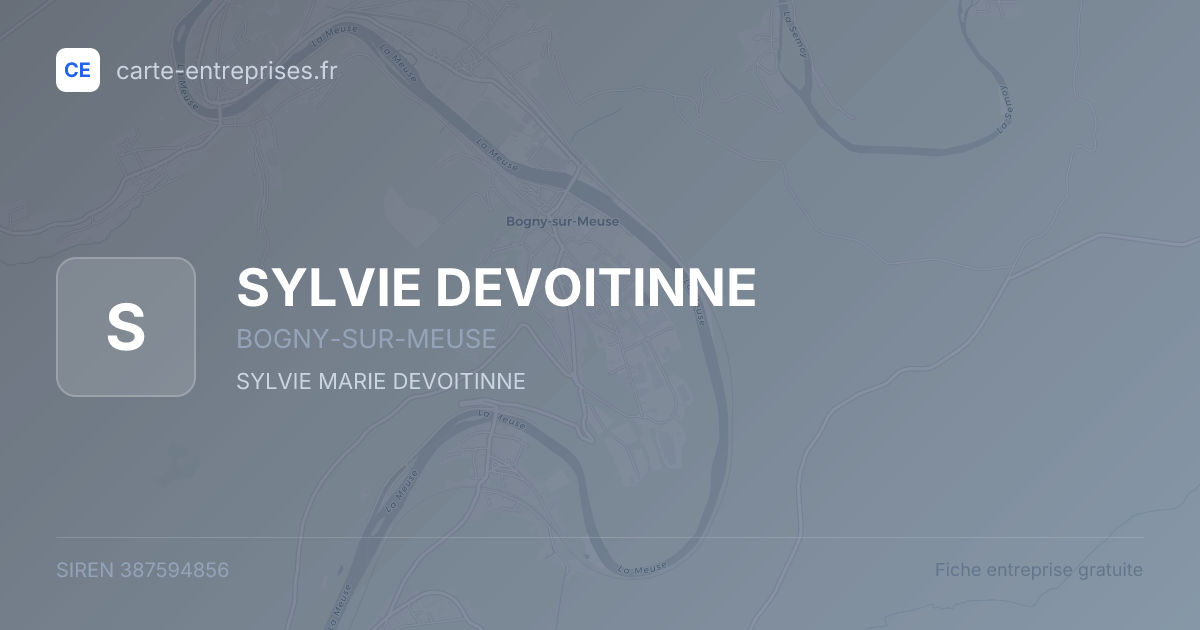 SYLVIE DEVOITINNE — 387594856 — fiche entreprise