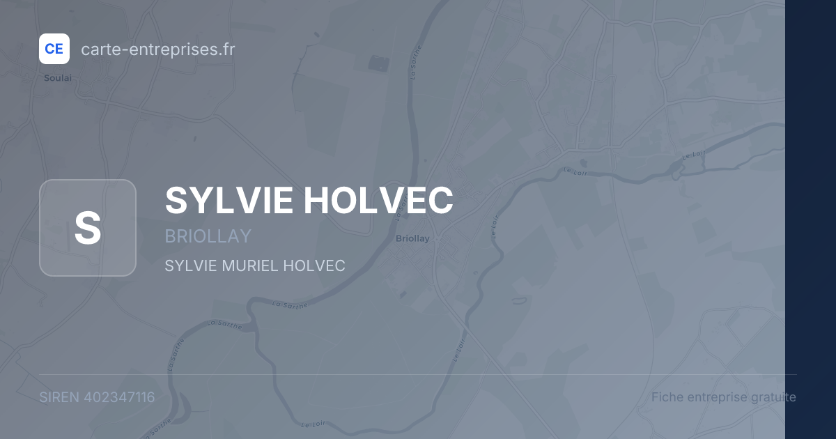 SYLVIE HOLVEC — 402347116 — fiche entreprise