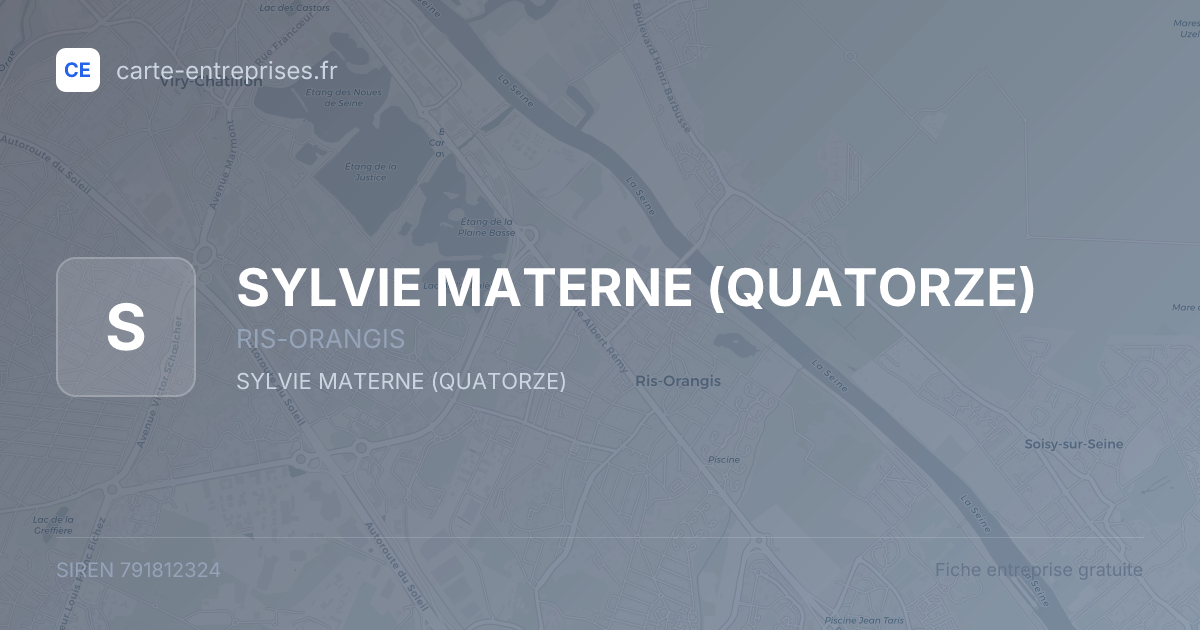 SYLVIE MATERNE (QUATORZE) — 791812324 — fiche entreprise