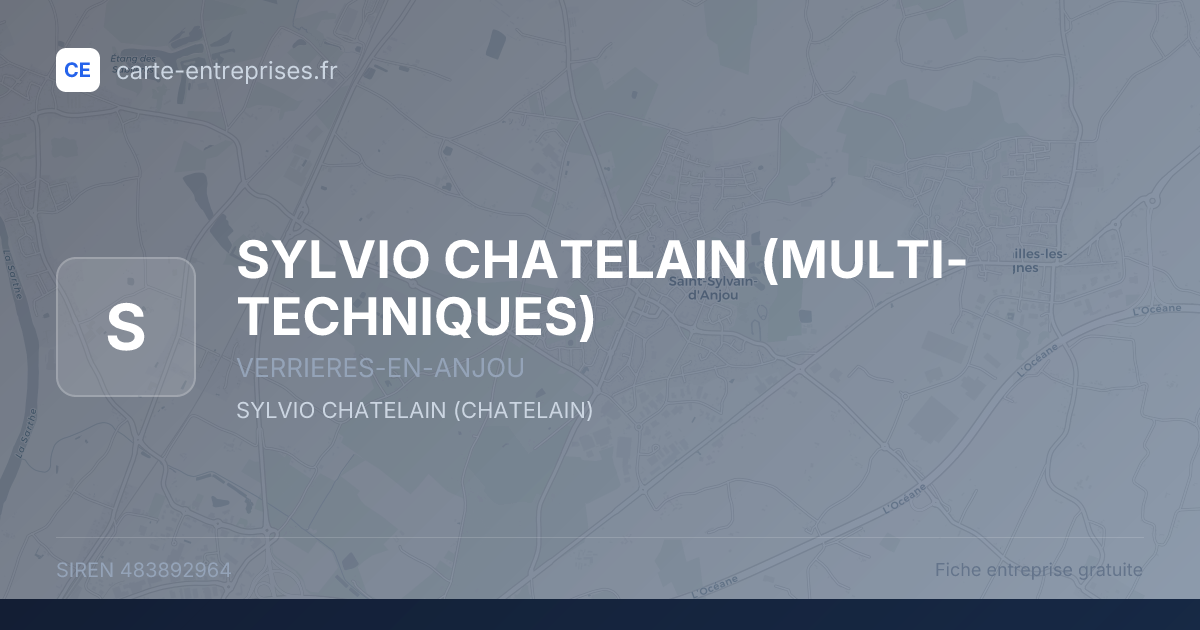 SYLVIO CHATELAIN (MULTI-TECHNIQUES) — 483892964 — fiche entreprise