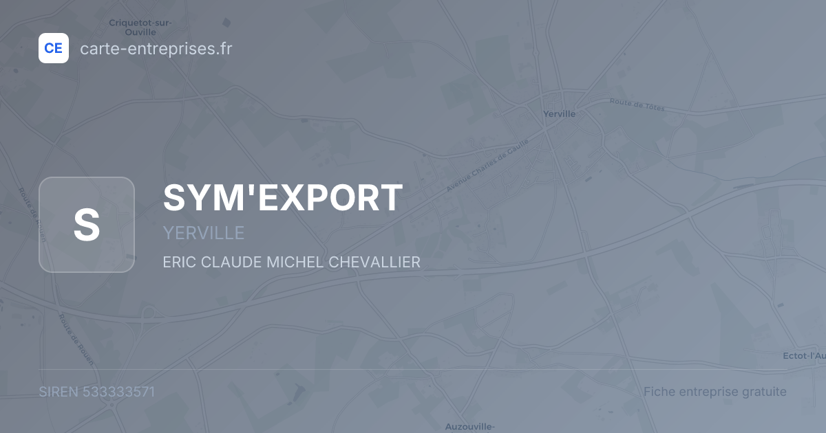 SYM'EXPORT — 533333571 — fiche entreprise