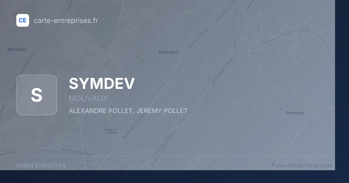 SYMDEV — 514597244 — fiche entreprise