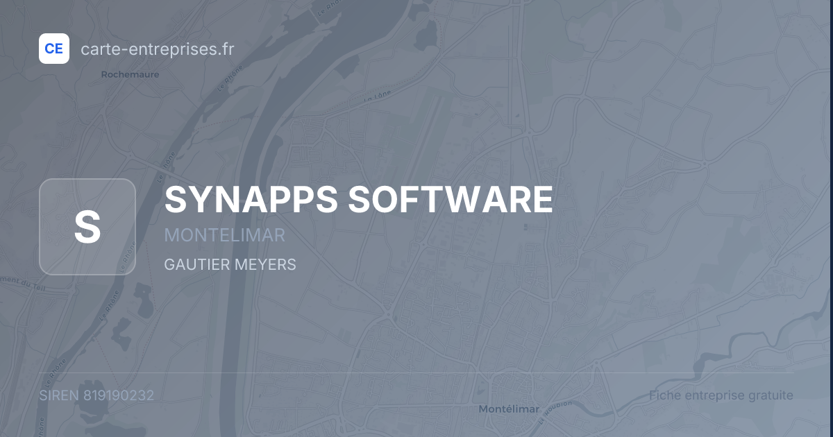 SYNAPPS SOFTWARE — 819190232 — fiche entreprise