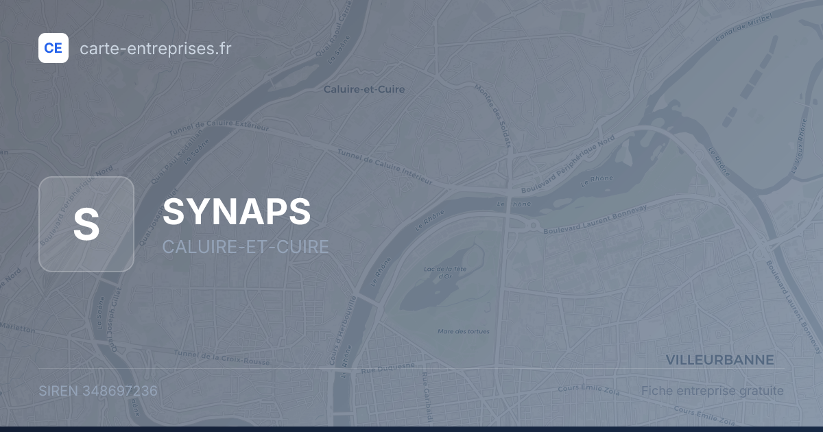 SYNAPS — 348697236 — fiche entreprise