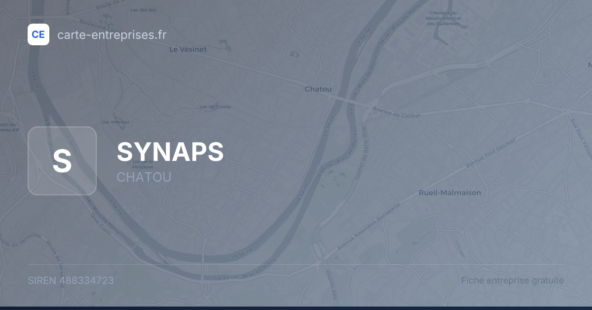 SYNAPS — 488334723 — fiche entreprise