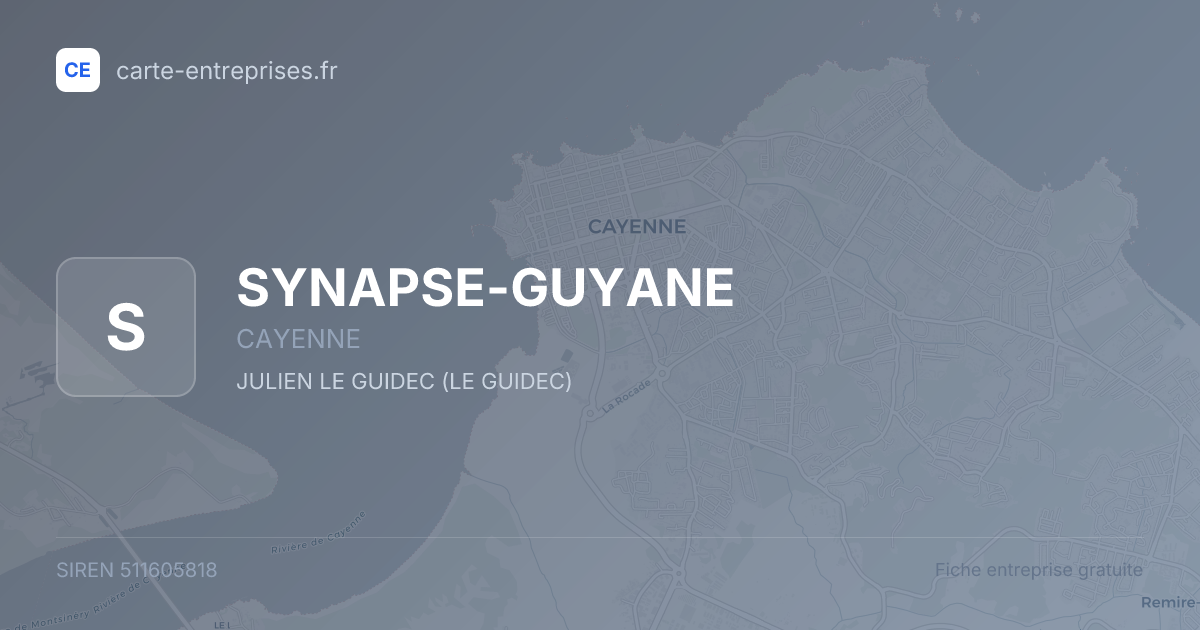 SYNAPSE-GUYANE — 511605818 — fiche entreprise