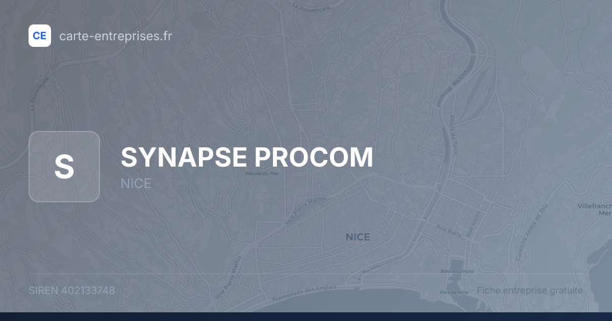 SYNAPSE PROCOM — 402133748 — fiche entreprise