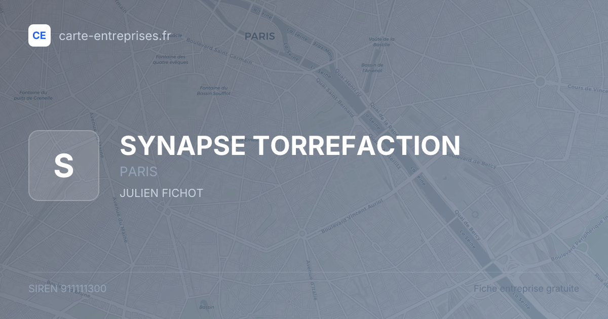 SYNAPSE TORREFACTION — 911111300 — fiche entreprise