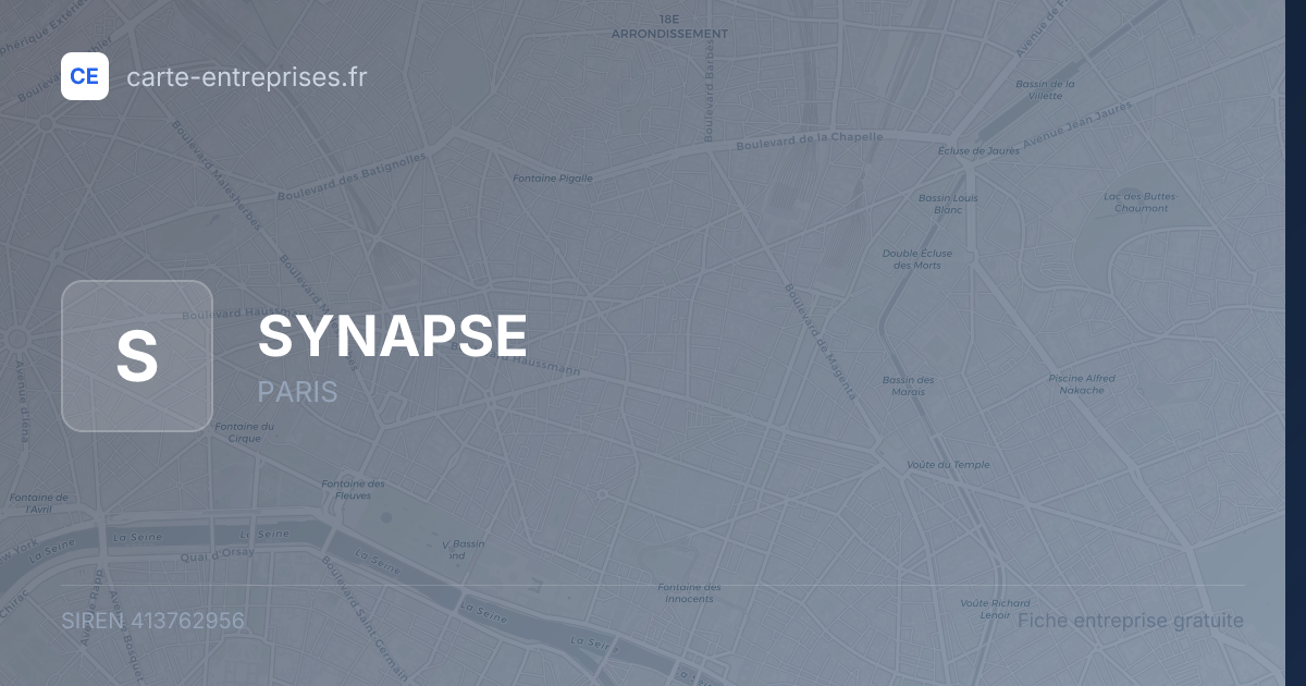 SYNAPSE — 413762956 — fiche entreprise