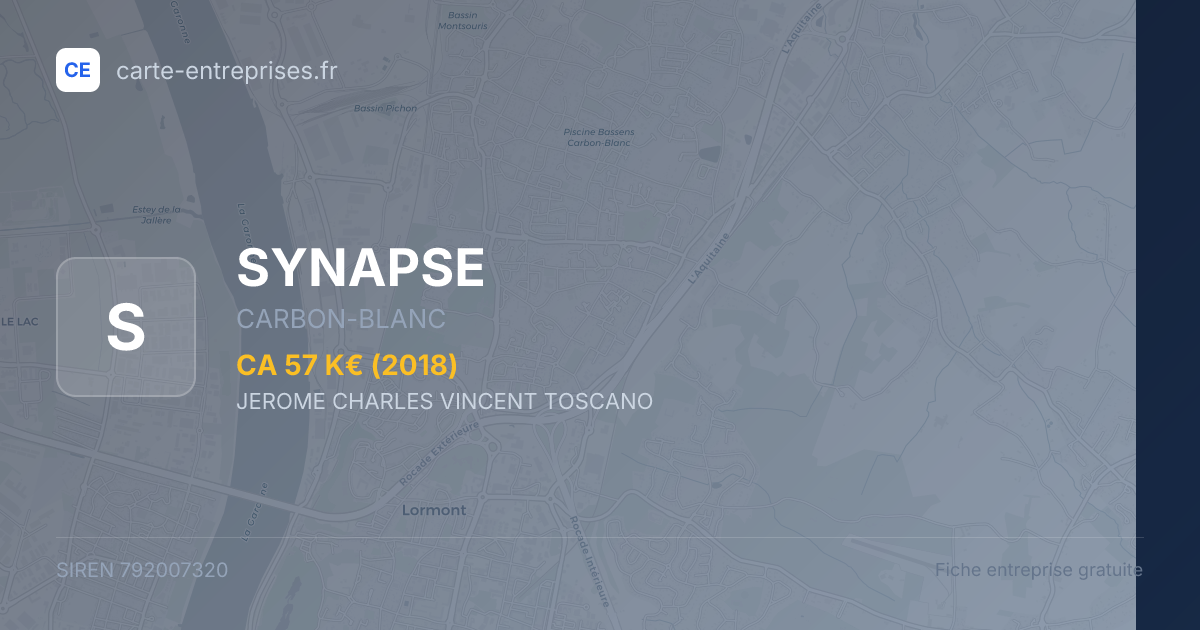 SYNAPSE — 792007320 — fiche entreprise