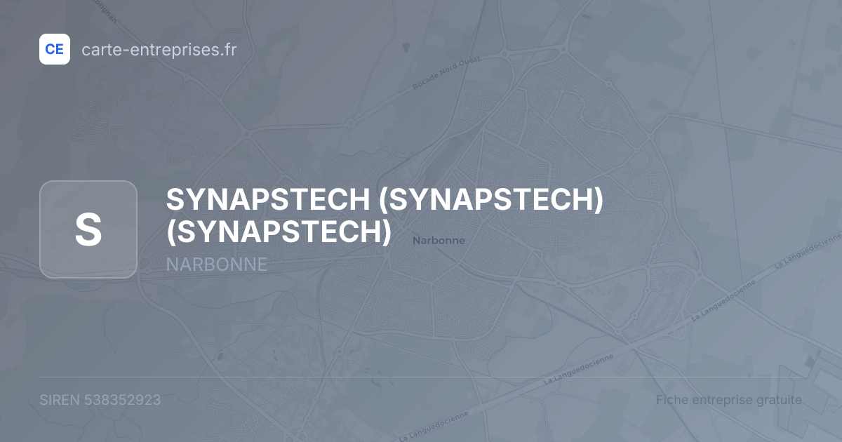 SYNAPSTECH (SYNAPSTECH) (SYNAPSTECH) — 538352923 — fiche entreprise