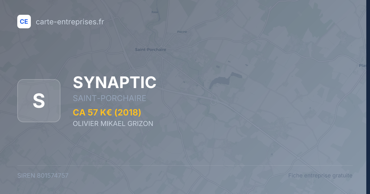SYNAPTIC — 801574757 — fiche entreprise