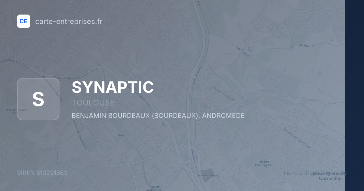 SYNAPTIC — 810291963 — fiche entreprise