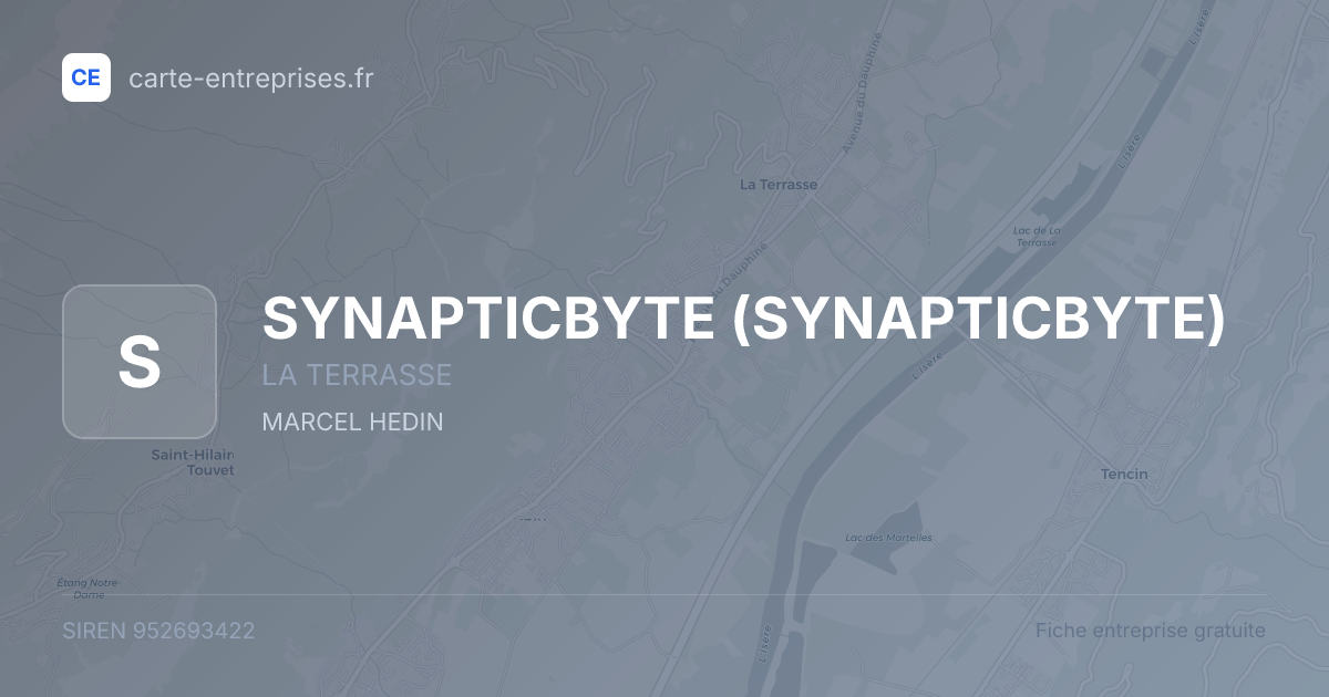SYNAPTICBYTE — 952693422 — fiche entreprise
