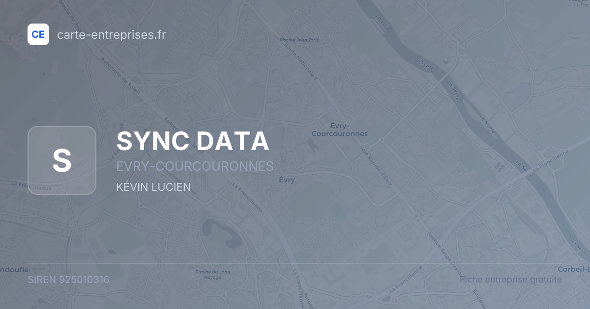 SYNC DATA — 925010316 — fiche entreprise