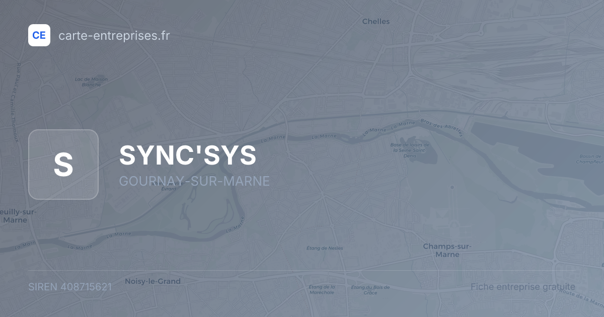 SYNC'SYS — 408715621 — fiche entreprise