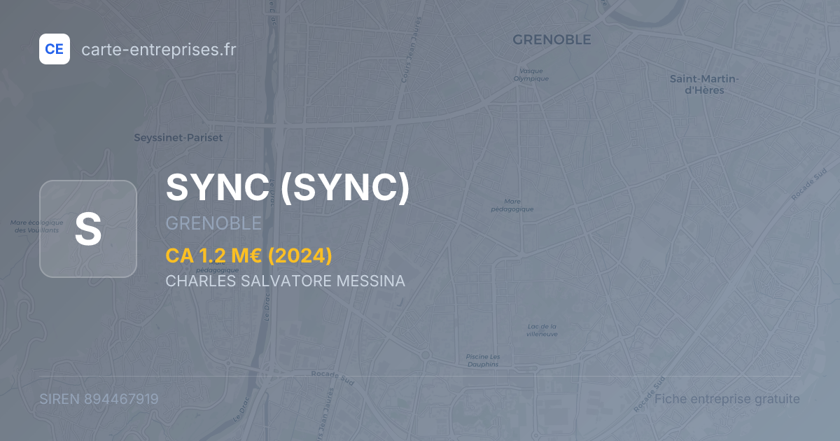 SYNC — 894467919 — fiche entreprise