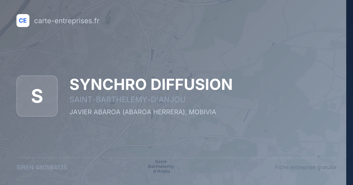 SYNCHRO DIFFUSION — 480584135 — fiche entreprise