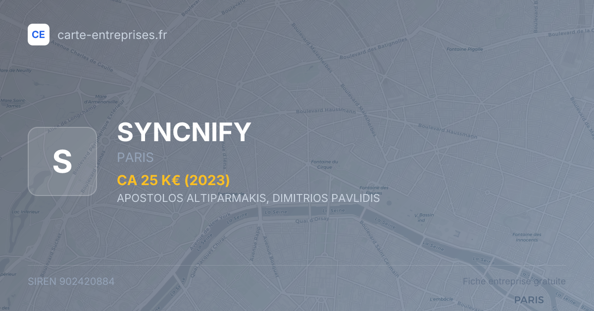 SYNCNIFY — 902420884 — fiche entreprise
