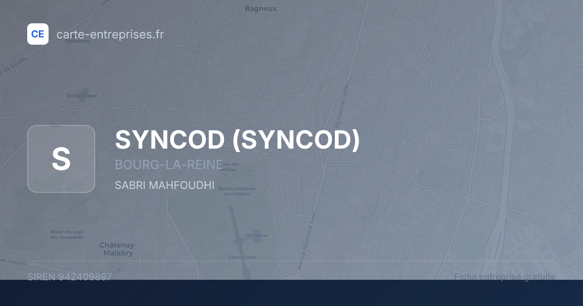 SYNCOD — 942409897 — fiche entreprise