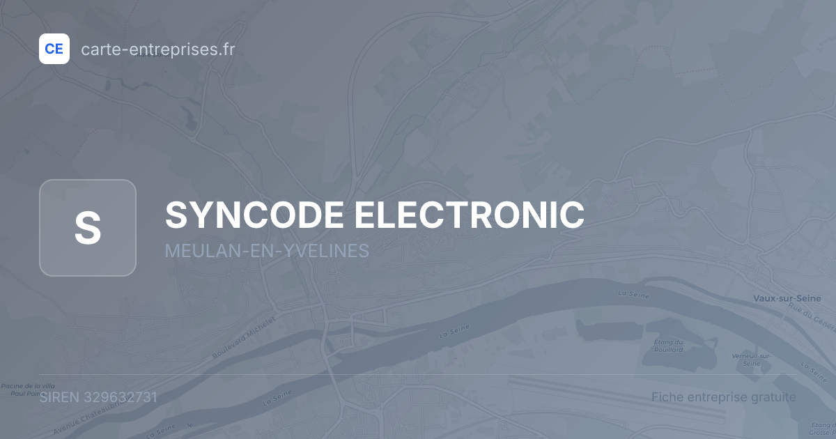 SYNCODE ELECTRONIC — 329632731 — fiche entreprise