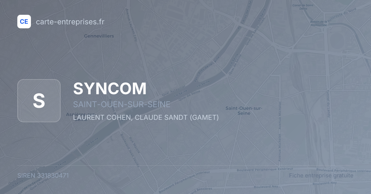 SYNCOM — 331830471 — fiche entreprise
