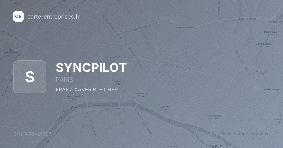 SYNCPILOT — 884253261 — fiche entreprise