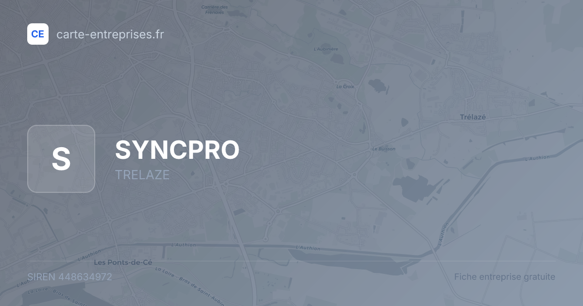 SYNCPRO — 448634972 — fiche entreprise