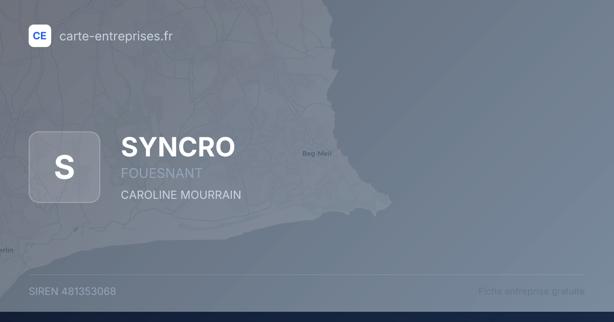 SYNCRO — 481353068 — fiche entreprise