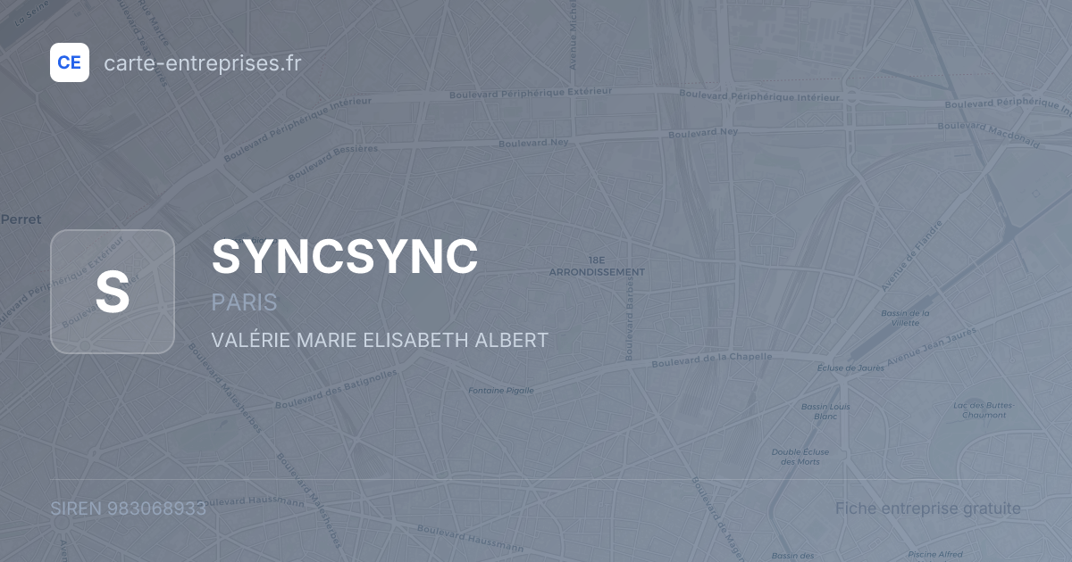 SYNCSYNC — 983068933 — fiche entreprise