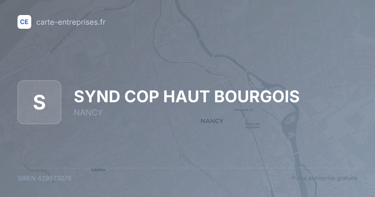 SYND COP HAUT BOURGOIS — 429873078 — fiche entreprise