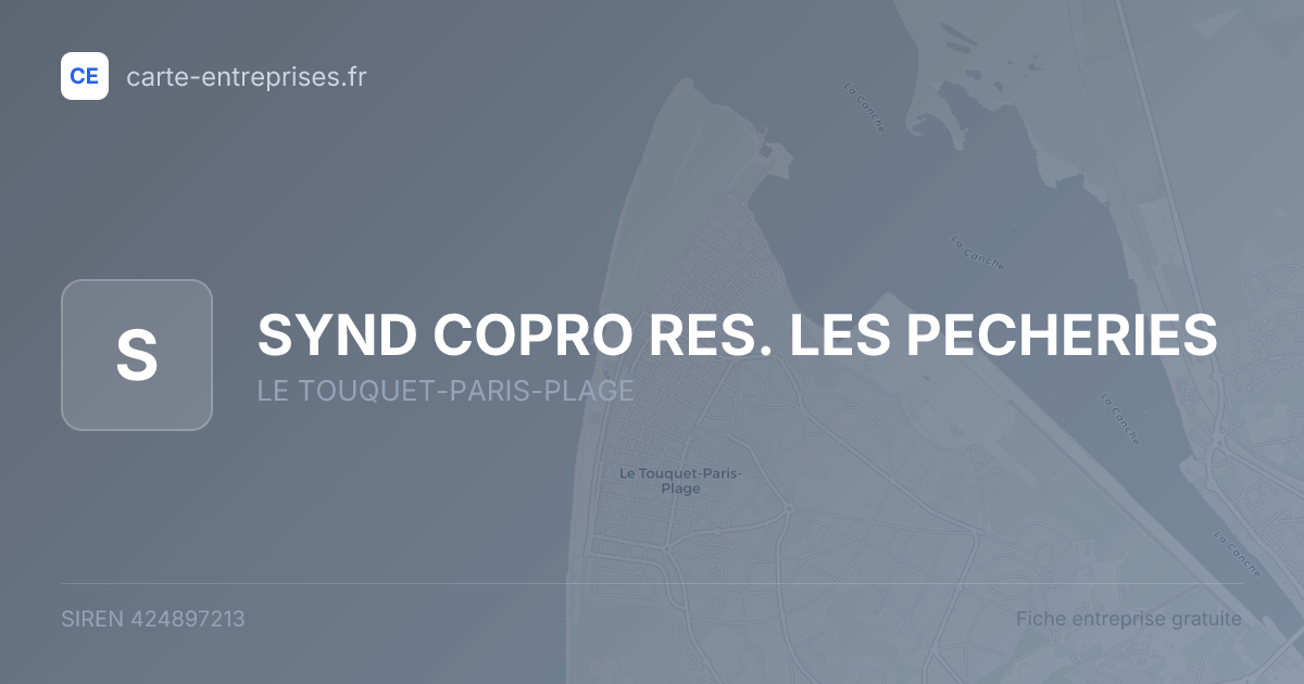 SYND COPRO RES. LES PECHERIES — 424897213 — fiche entreprise