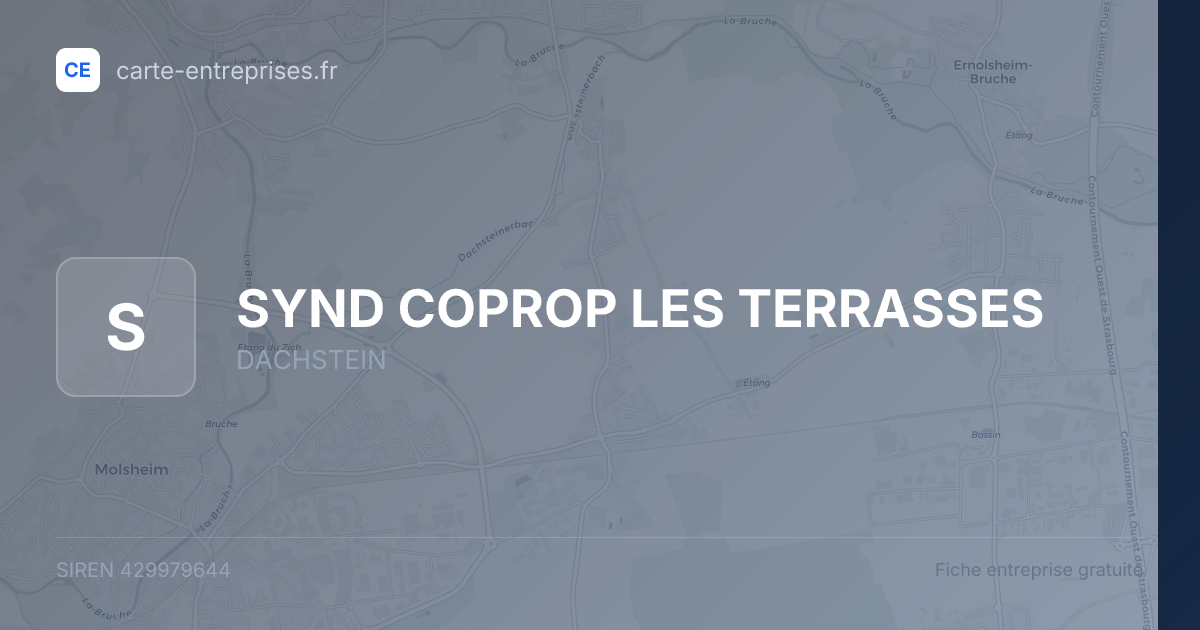 SYND COPROP LES TERRASSES — 429979644 — fiche entreprise