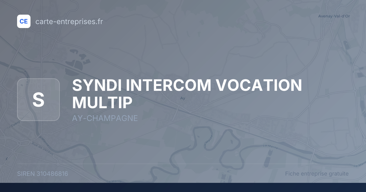 SYNDI INTERCOM VOCATION MULTIP — 310486816 — fiche entreprise