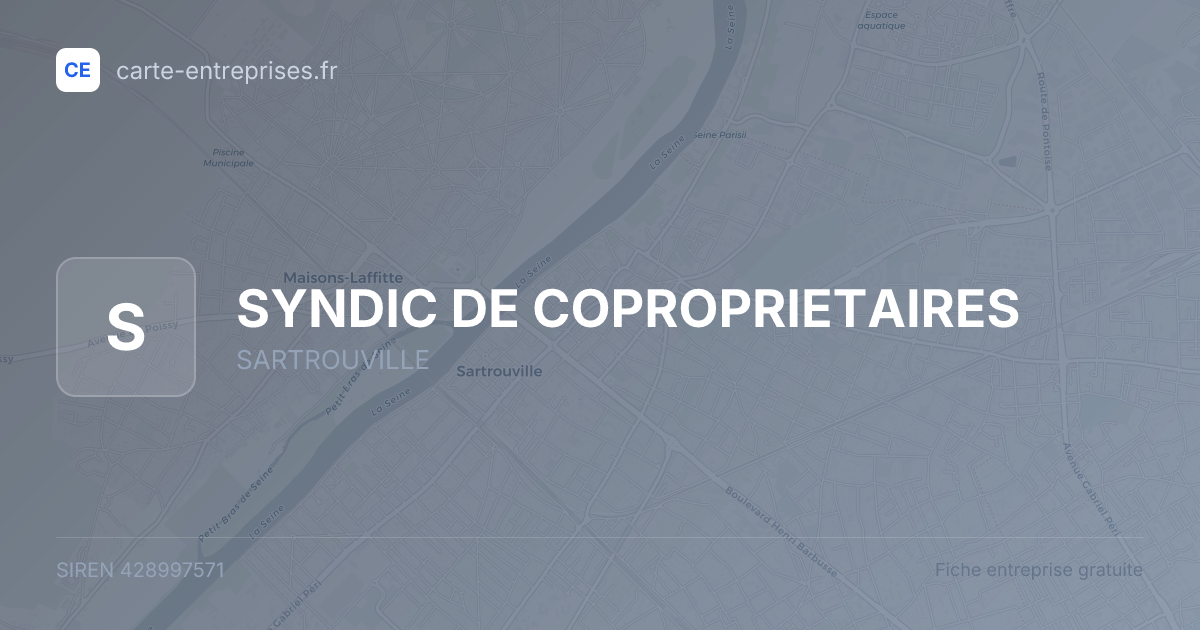 SYNDIC DE COPROPRIETAIRES — 428997571 — fiche entreprise
