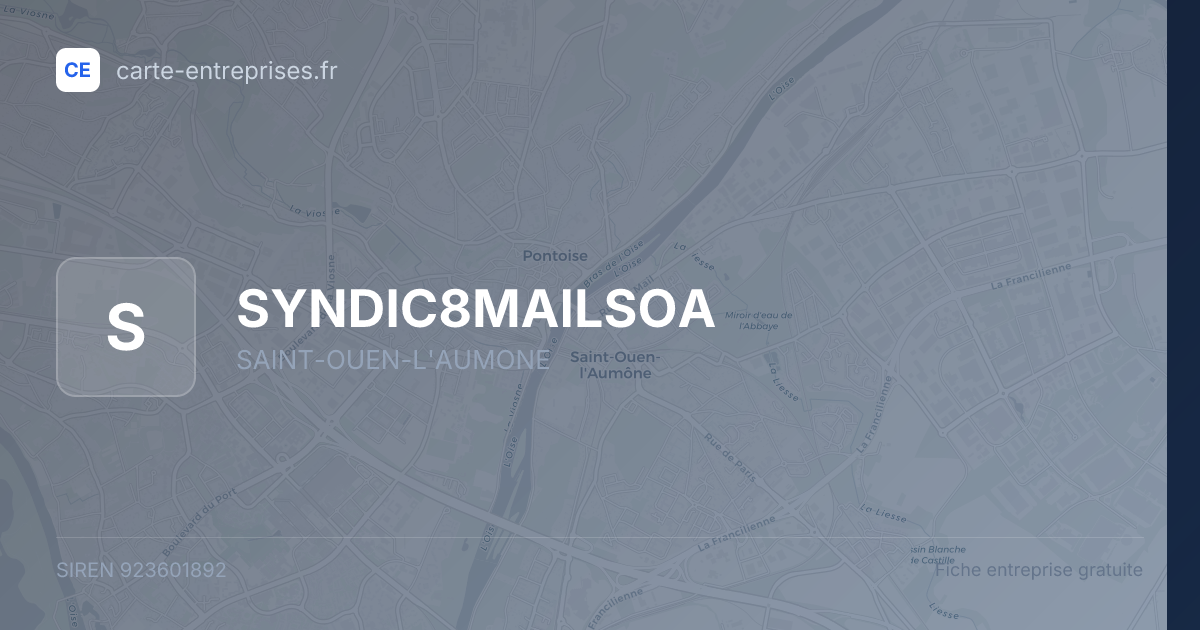 SYNDIC8MAILSOA — 923601892 — fiche entreprise