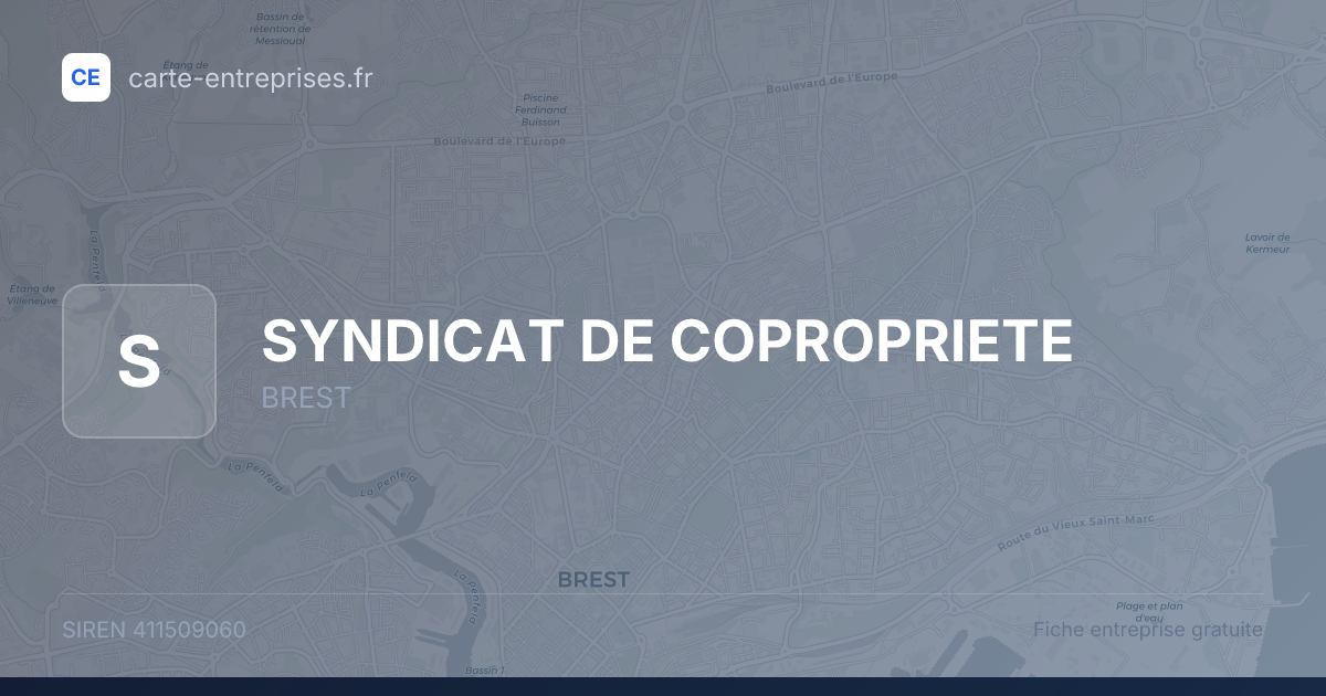 SYNDICAT DE COPROPRIETE — 411509060 — fiche entreprise