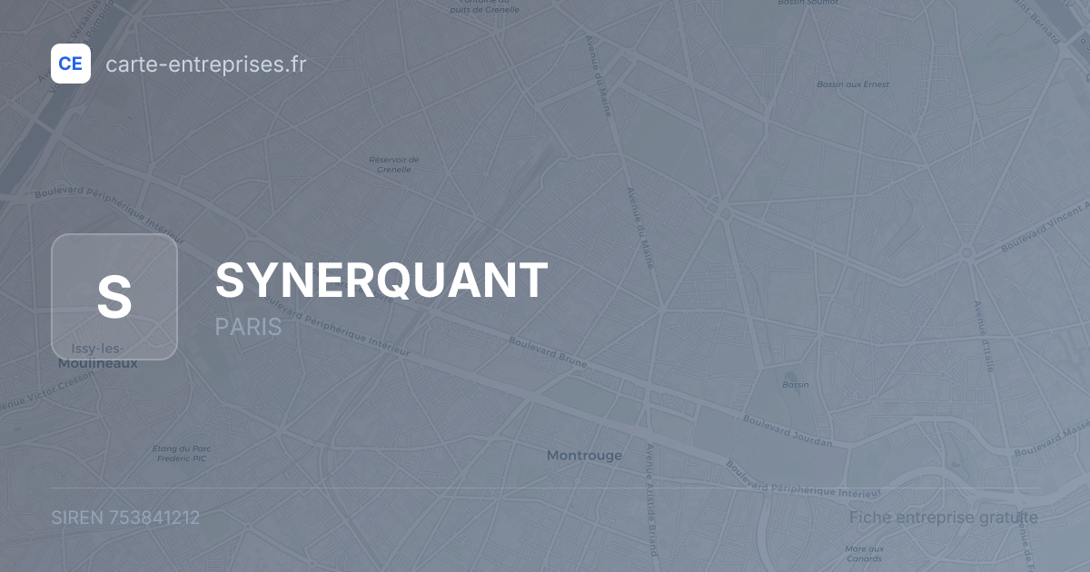 SYNERQUANT — 753841212 — fiche entreprise