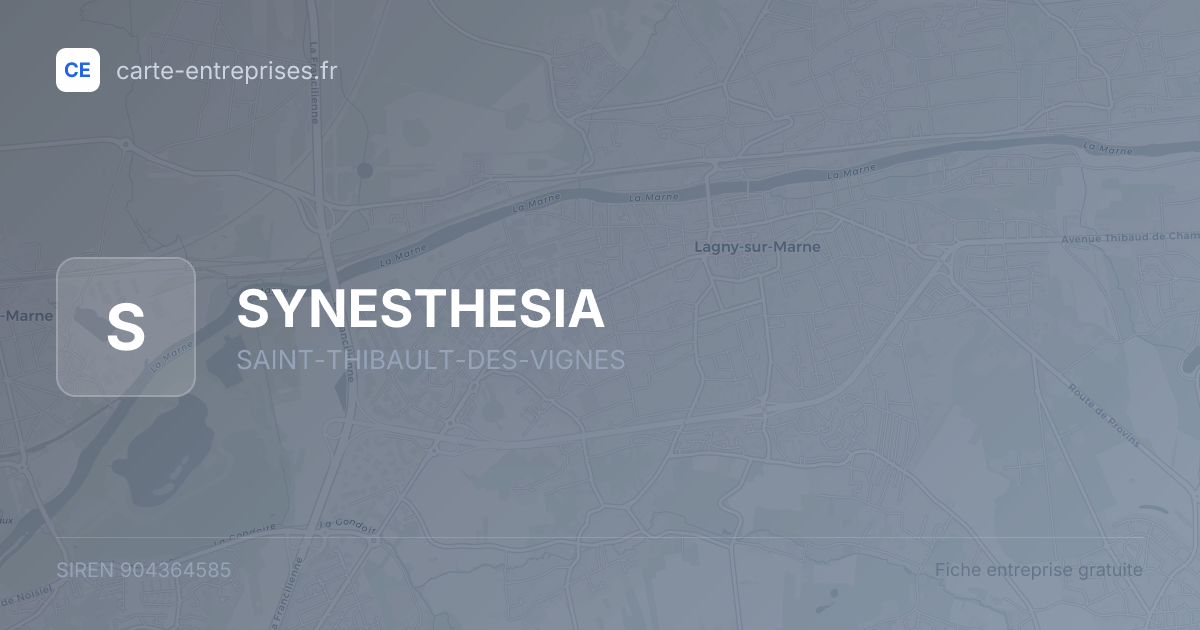 SYNESTHESIA — 904364585 — fiche entreprise